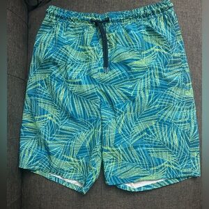 Blue and Green kid Swim Shorts